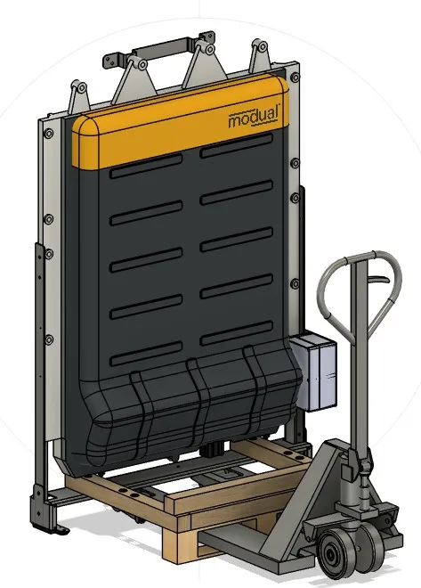 Positioning the storage system against the wall