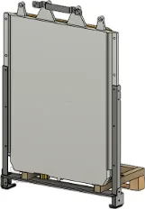 Rear view with the rear transport frame removed